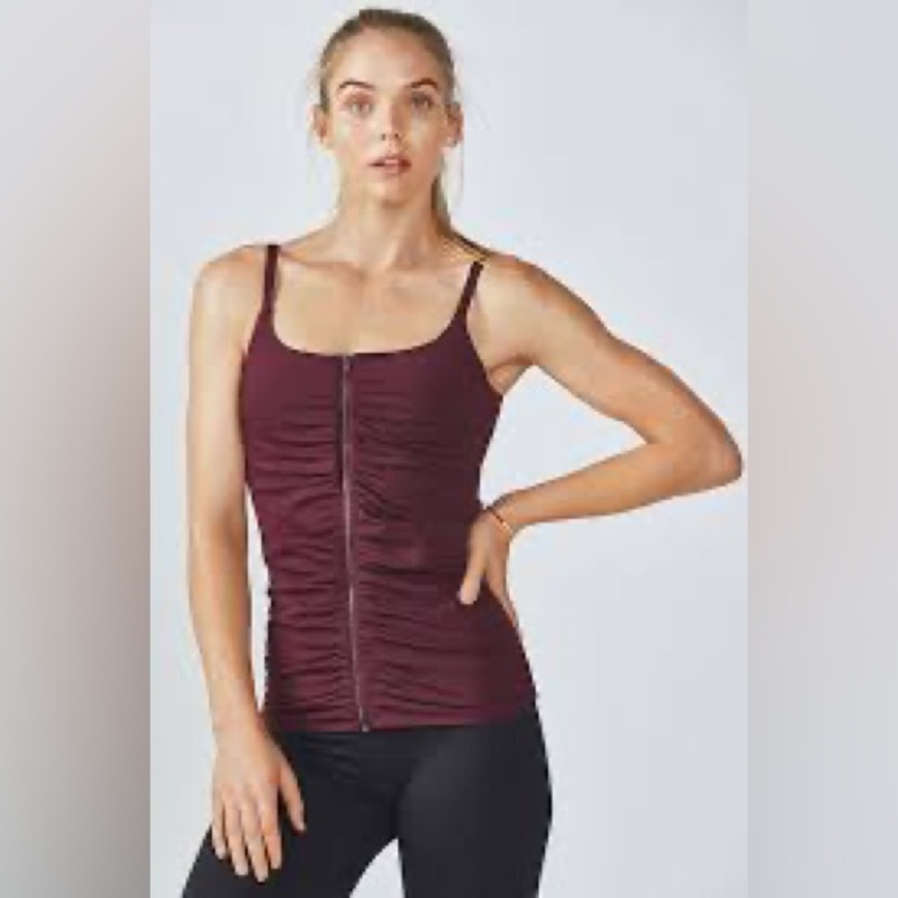 NWOT Fabletics MIA Tank in Burgundy